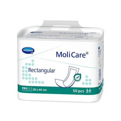 Hartmann MoliCare Rectangular Einlage, 3 Tropfen | Packung (50 Stück)