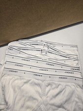 Lot Of 6 Jockey Classics Men  s 38 Full Rise Briefs 100 Cotton