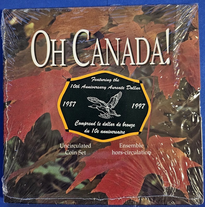 1997 Oh Canada! 10th Anniversary Loon Dollar Uncirculated 7 Coin Set #I4131