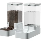 Gravity Pet Feeder and Water Dispenser Set, Automatic For Dog & Cat Feeder