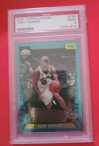 Tony Parker #155 2001 Topps Chrome card