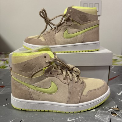 Size 7.5 - Air Jordan 1 Zoom Comfort High Lemon Twist Women CT0979-200