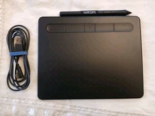 Wacom Intuos S, Model# CTL-4100WL Black Bluetooth Graphics Drawing Tablet