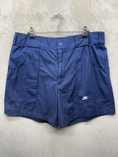 Nike Shorts Men Large Archives 1987 Woven Navy Blue Woven Cargo Utility Athletic