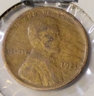 1921 S Lincoln Cent, Penny, In Very Good  Condition