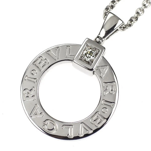 Bvlgari K18WG Diamond Pendant Necklace Bvlgari Bvlgari - Auth free shipping from