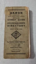 1946 AKRON TALLMADGE OHIO STREET GUIDE HOUSEHOLD BURCH  CITY DIRECTORY