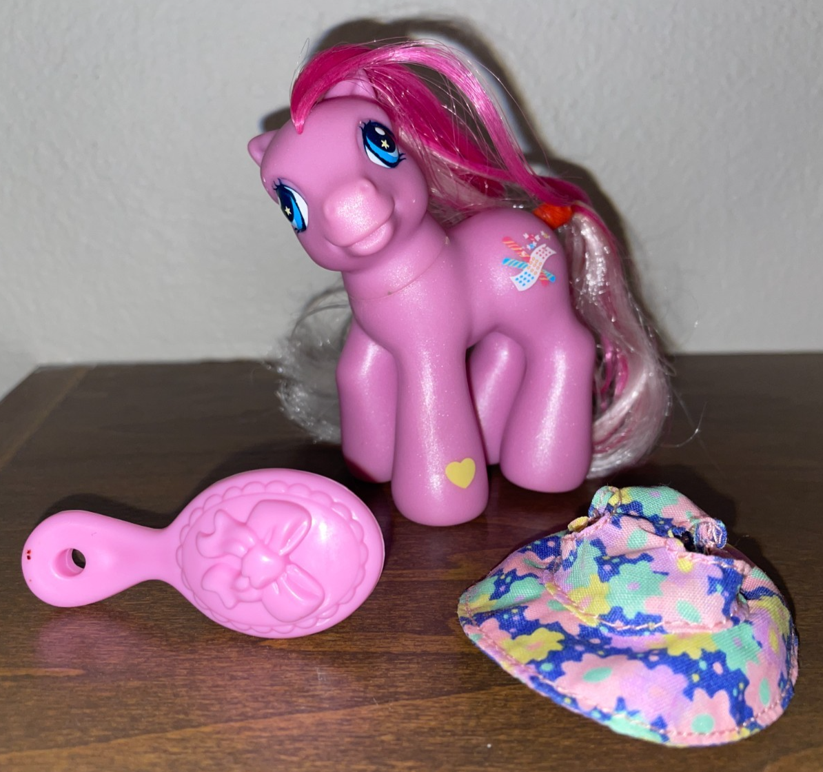 Spazzola cappello esclusiva My Little Pony G3 Penny Candy Target 2002 completa