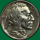 1937-D Buffalo Nickel Almost Uncirculated AU Coin, Light Cleaning #39838