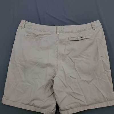 White Stag Womens Khaki Chino Shorts Size 18 Stretch Cotton WL23920 Tan Casual