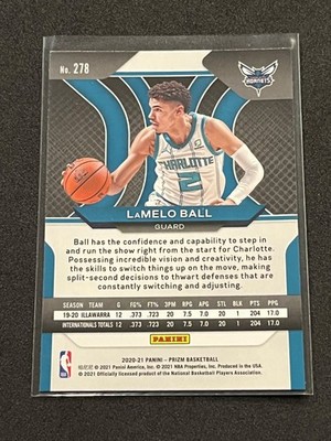 2020-21 Panini Prizm Basketball LaMelo Ball Rookie #278 - Hornets