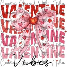 Sublimation Print Valentines Day Vibes Ready To Press Paper Ink Heat Transfer