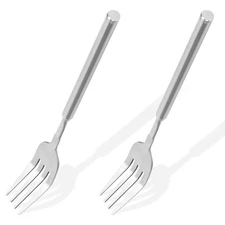 2pcs Extendable Fork, 8.66-25.59 Inch Extra Long Handle Telescopic Expandable...