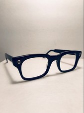 NEW NOS VINTAGE 1950s VICTORY OPTICAL EYEGLASSES BLACK 50 22 4-1/2-6" USA