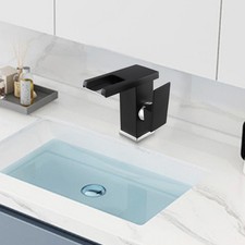 Rubinetto bacino cascata illuminato a LED con doppia regolazione temperatura