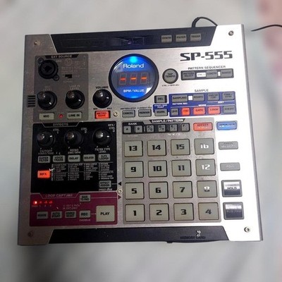 Roland SP-555 Creative Sampler Tested + Original PSU + Monster & Hosa Cables
