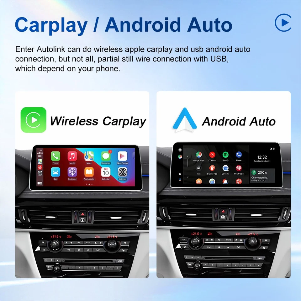 12,3" Linux Autoradio Apple CarPlay Für BMW X5 F15 X6 F16 NBT Bluetooth USB SWC - Bild 3 von 4