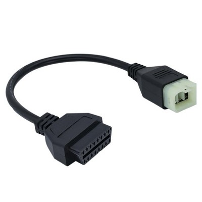 Motorcycle 6Pin to OBD OBD2 Diagnostic Adapter CANBUS Cable for Kawa-saki Mot...