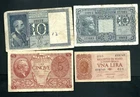 Italy 4 Banknotes