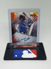 2025 Topps Bowman's Best ANDREW SALAS Orange X-Fractor Auto /25 Marlins