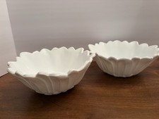 Indiana Glass Milk Glass Lily Pons Sunflower Serving Bowl 7