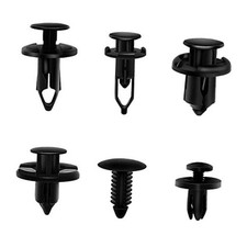 200PCS Car Retainer Clips Plastic Fasteners Kit, Popular Sizes Auto Push Pin