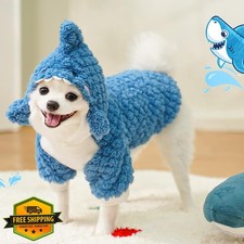 JAAQUCD Blue Shark Dog Costume XX-Large Puppy Hoodie