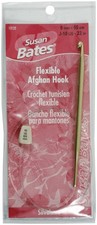 Susan Bates Silvalume Aluminum Flexible Afghan Crochet Hook 22"-Size J10/6mm