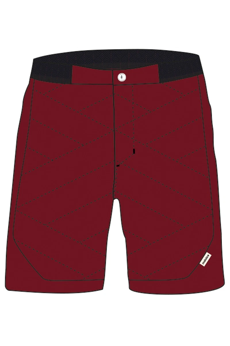Pantaloncini Uomo CALOLEYNG In Cotone, 20,3 Cm, Rossi, Taglia S - Con Tasche Con Zip, Per Palestra E Tempo Libero