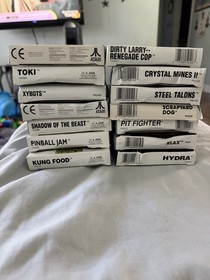 14 ATARI LYNX GAMES Toki Xybots Klax Hydra Kung Food Scrapyard Fog Pinball Jam