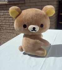 San - X Rilakkuma Plush Bear Brown with Yellow Ears  Paws, Animation Theme NWOT