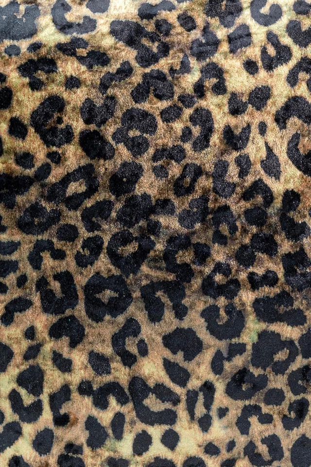 Design Cuscino Leo Fringe, Leopardato, Artigianale, Unico, Con Chiusura a Zip, C - Immagine 3 di 4