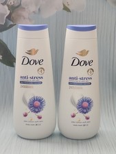 (Pack of 2) Dove Anti-Stress Blue Chamomile + Oat Milk Body Wash, 20 fl oz