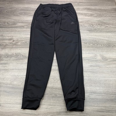 Adidas Essentials Joggers Mens Small Black Tapered Tricot Track Warm Up Pants