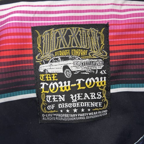 Dixxon Short Sleeve Shirt Mens 4X The Low-Low Party D-Lite Polo Button Colorful - Picture 3 of 10