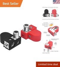 Top Side-Mounted Solid Brass Battery Terminals, 1X0/2/4 1X4/8 Gauge Outputs