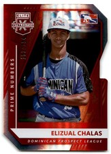 2021 Elizual Chalas Panini Elite Extra Edition Rookie Prime Numbers 153/154