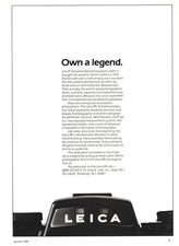 Leica - R4 Camera - Original Magazine Ad - 1983