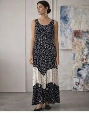 Vintage J.G. Hook Rayon Floral Sleeveless Maxi Dress Size Small