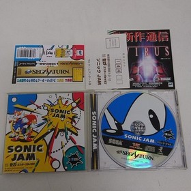 Sega Saturn SS Soft Sonic Jam with Obi Postcard SEGA A290