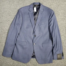 NWI Banana Republic Extra Slim Blazer Mens 42R Navy Stretch Wool Suit Coat