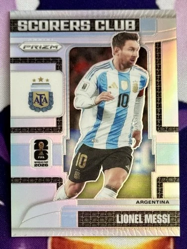 2026 Panini Prizm FIFA World Cup LIONEL MESSI Silver Scorers Club No. 15 ARG SSP