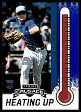 2025 Panini Crusade #2 Matt Shaw Heating Up Blue #/49