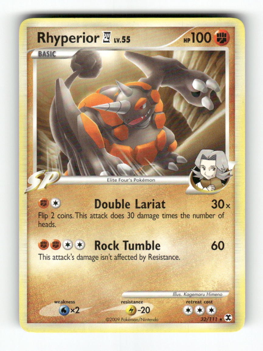 Rhyperior E4 - 32/111 - Rising Rivals - Pokemon - Rare - LP
