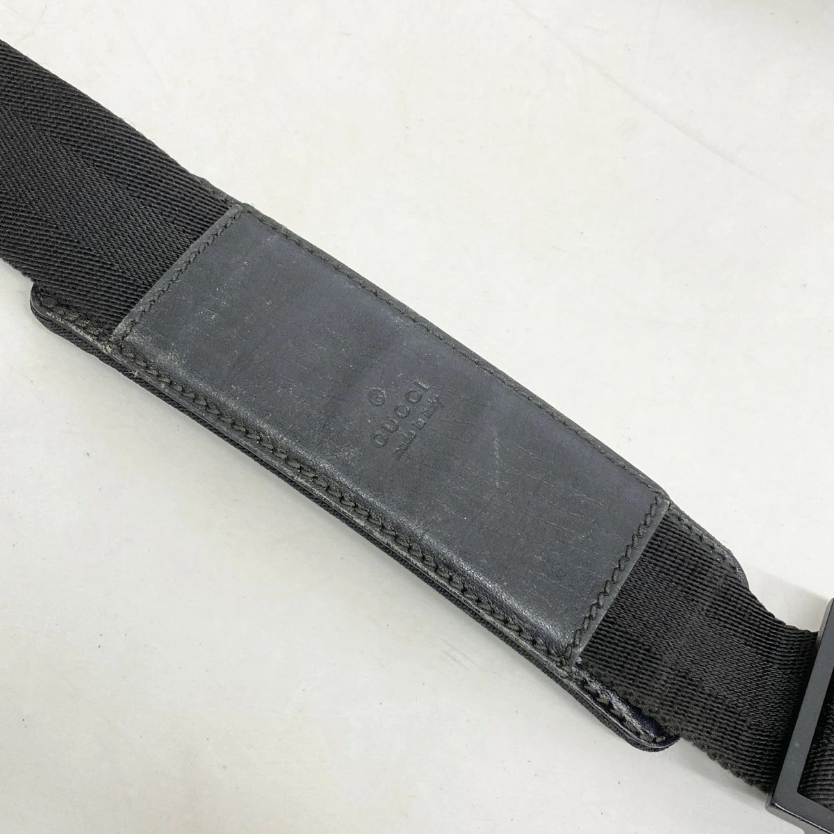 Gucci GG Supreme Shoulder Bag PVC Black Silver Hardware thumbnail 14