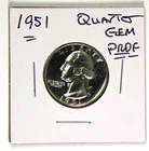 1951 Gem Proof Silver Quarter !!!
