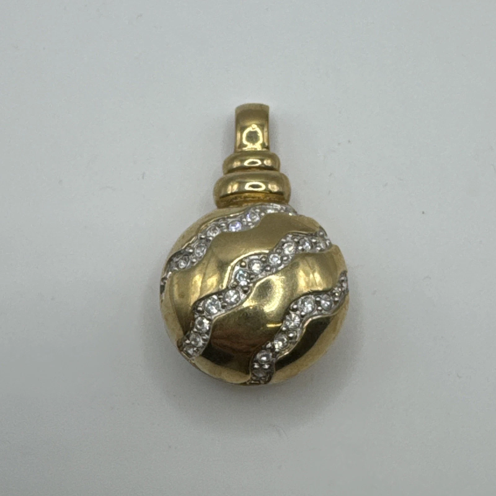 Bijoux Fantaisie Pendentif Doré Avec Strass