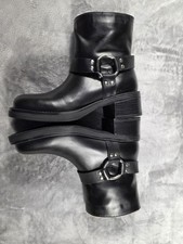 NEW Steve Madden Adena Black Leather Harness ...