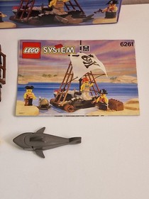 Lego Vintage Set Legoland Pirates 6261 Raft Raiders with box instructions