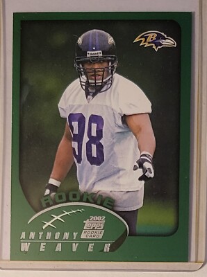 2002 Topps Rookie #364 Anthony Weaver Baltimore Ravens Football